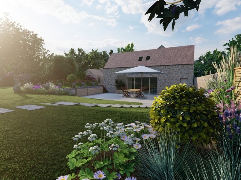 Un jardin provençal pour un corps de ferme réhabilité
